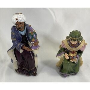 Hawthorne Village Nativity King Melchior King Caspar Set of 2 Figurines